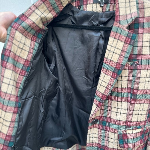 Vici Good Things Pocket Plaid Blazer (removable knit lining) NWOT - Picture 11 of 14